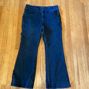 INC international concepts denim Flat front jean trousers women's size 14